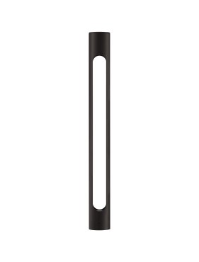 Nova Luce Ellery - tuinpaal - Ø 8 x 80 cm - 12W LED incl. - IP65 - zandzwart