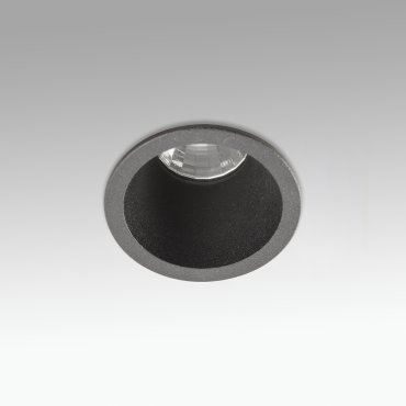 Faro Fox - inbouwspot - Ø 40 mm, Ø 35 mm inbouwmaat - 3-5W dimbare LED incl.  - mat zwart – warm witte lichtkleur