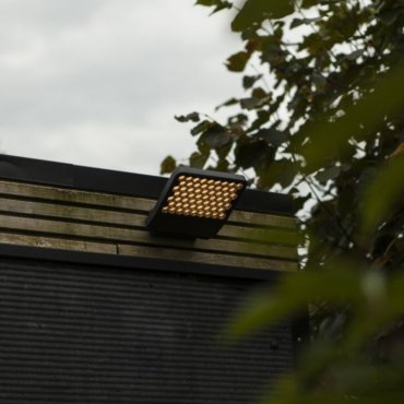 Lutec Atlantis - verstraler - 22,2 x 20,1 x 10,8 cm - 24W LED incl. - 4000K - IP54 - donker grijs