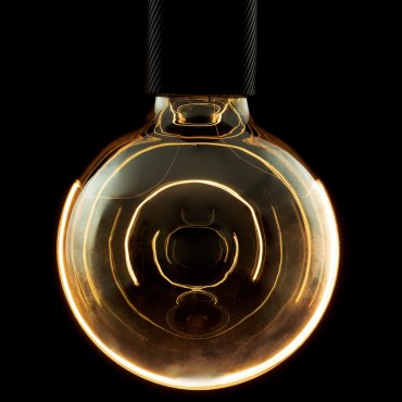 Segula LED lamp - Illusion Globe Crescent Top - Ø 12,5 x 18 cm - E27 - 6W dimbaar - 1900K - gerookt