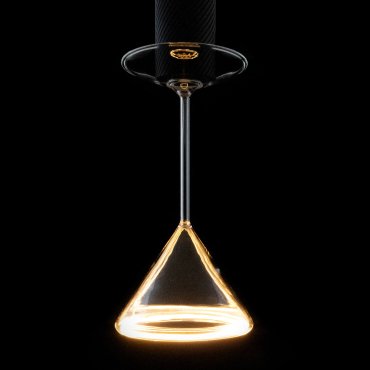 Segula LED lamp - Floating Martini - Ø 12 x 25 cm - E27 - 6W dimbaar - 2200K - transparant