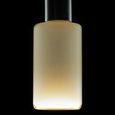 Segula LED lamp - Floating Cylinder - Ø 9 x 21 cm - E27 - 4,5W dimbaar - 1900K - smokey frost