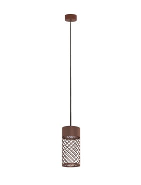 Nova Luce Motley - buiten hanglamp - Ø 10 x 175 cm - 9W LED incl. - IP65 - corten