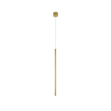 Nova Luce Elettra - hanglamp - Ø 1,5 x 200 cm - 5W LED incl. - messing goud