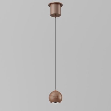 Artdelight Miami - hanglamp - Ø 10 x 218 cm - 10,8W dimbare LED incl. - brons geborsteld