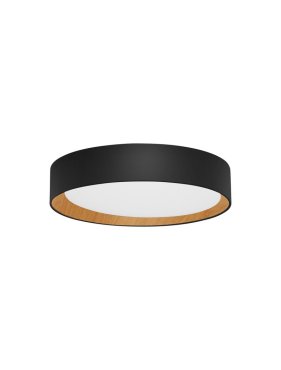 Nova Luce Stake - plafondlamp - Ø 35 x 7 cm - 30W dimbare LED incl. - zandzwart