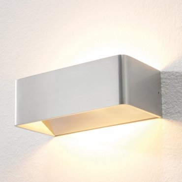 Artdelight Mainz - wandverlichting - 20 x 10 x 7 cm - 2 x 3W dimbare LED incl. - aluminium geborsteld