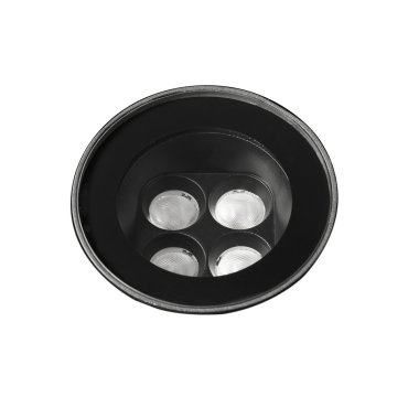 Faro Tras  - grondspot voor buiten - Ø 9,2 x 5,6 cm - 8W LED incl. - IP67 - zwart