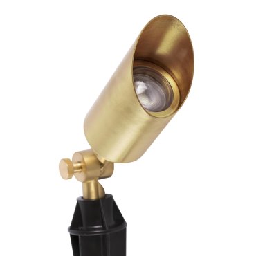 Faro Andy - grondspot op piek - Ø 5,6 x 40 cm - IP65 - satijn goud