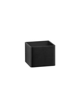 Nova Luce Epic - wandlamp - 9,8 x 10 x 8 cm - 6W LED incl. - zwart