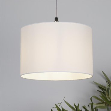 Searchlight Clyde Drum - lampenkap - Ø 30 x 20 cm - wit