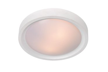 Lucide Lex - plafondverlichting - Ø 33 x 10 cm - wit