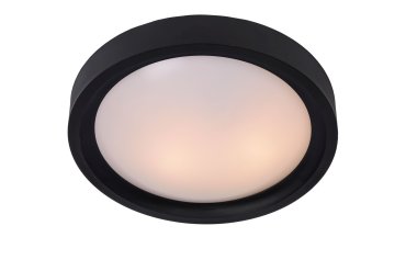 Lucide Lex - plafondverlichting - Ø 33 x 10 cm - zwart