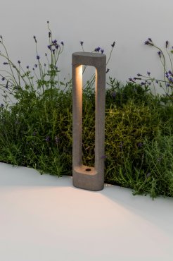Faro Totem - tuinpaal - 15 x 8,5 x 60,4 cm - 6,5W LED incl. 2700K - IP55 - cement grijs