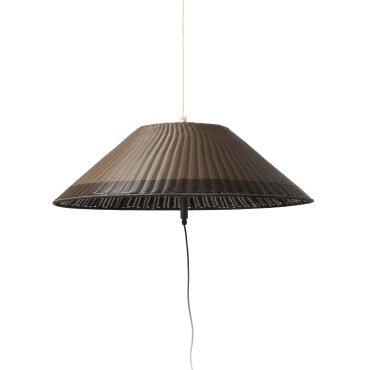 Faro Saigon - draagbare lamp met stekker - Ø 35 x 30,5 cm - IP65 - bruin