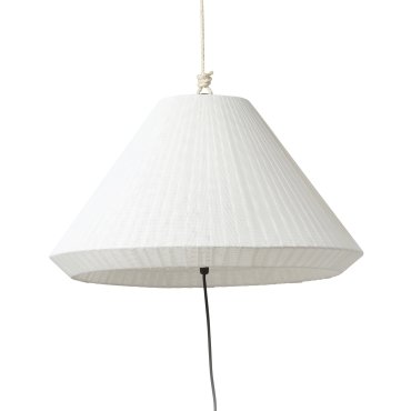 Faro Saigon - draagbare lamp met stekker - Ø 19 x 38 cm - IP65 - mat wit
