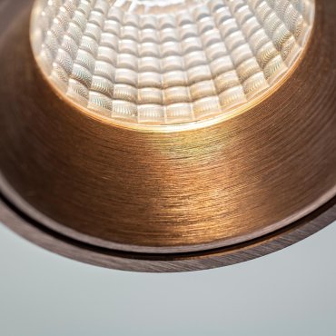 Artdelight Laguna - opbouwspot 1L - 10 x 10 x 9,5 cm - 6W dimbare LED incl. - brons geborsteld