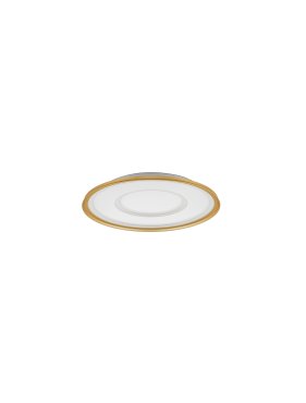Nova Luce Figin - plafondlamp met afstandsbediening - Ø 50 x 6,5 cm - 40W dimbare LED incl. - zandgoud