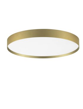 Nova Luce Roi - plafondlamp - Ø 50 x 8,5 cm - 48W dimbare LED incl. - geborsteld goud