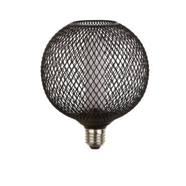 Searchlight Deco LED - Ø 12 x 15 cm - E27 - 3,5W dimbaar - 1800K - zwart