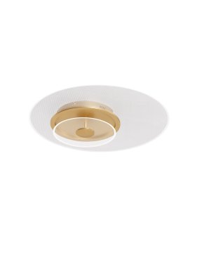 Nova Luce Copo - plafondlamp - Ø 60 x 9,6 cm - 35W dimbare LED incl. - messing goud