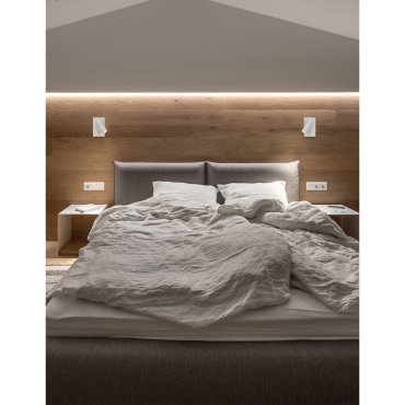 Nova Luce Dona - wandverlichting met schakelaar - 9 x 14,5 cm - 3W LED incl. - zandwit