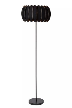 Lucide Spencer - vloerlamp - Ø 40 x 156 cm - zwart