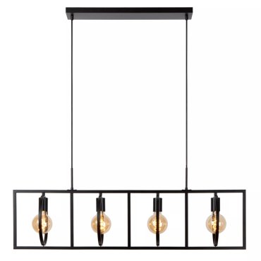 Lucide Suus - hanglamp - 107,8 x 23,5 x 160 cm - zwart