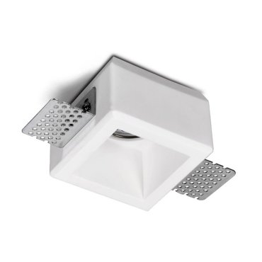 Artdelight Toure - inbouwspot - 80 x 80 mm, 83 x 83 mm inbouwmaat - wit