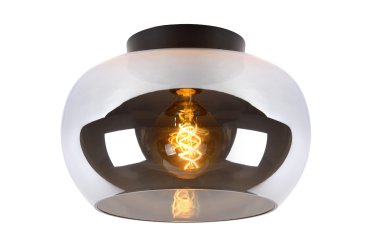 Lucide Judi - plafondverlichting - Ø 30,5 x 20,5 cm - fumé