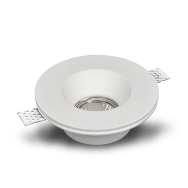Artdelight Vieira - inbouwspot - Ø 130 mm, Ø 133 mm inbouwmaat - wit