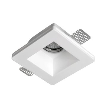 Artdelight Cygan - inbouwspot - 120 x 120 mm, 123 x 123 mm inbouwmaat - wit