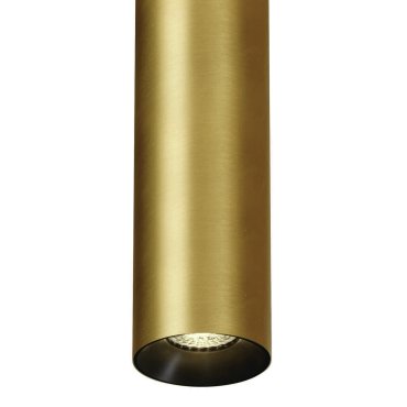 ONE Light Cylinder - hanglamp - Ø 7,5 x 240 cm - geborsteld messing