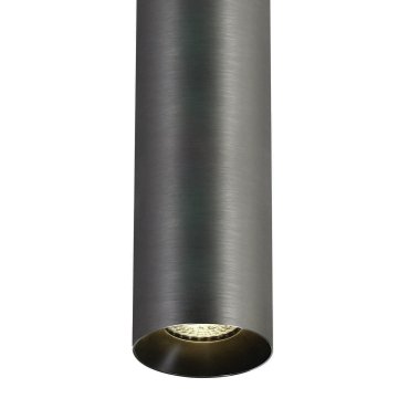 ONE Light Cylinder - hanglamp - Ø 7,5 x 240 cm - metaal grijs