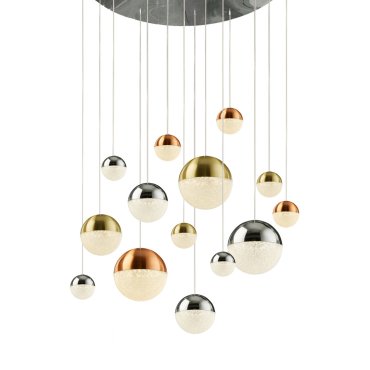 Searchlight Planets - hanglamp - Ø 70 x 300 cm - 14 x 7W dimbare LED incl. - multicolour