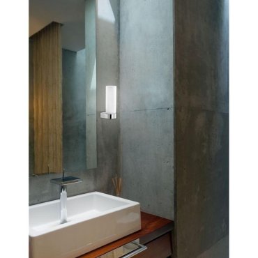 Nova Luce Polo - wandverlichting - 7,5 x 5 x 21,5 cm - IP44 - chroom