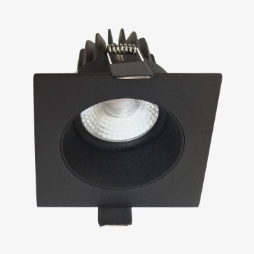 Artdelight Venice 2708 GU10 - inbouwspot - 80 x 80 mm, Ø 74 mm inbouwmaat - zwart