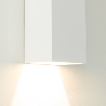 Artdelight Vegas - wandlamp - 8 x 8 x 25 cm - 2 x 4W dimbare LED incl. - IP65 - wit