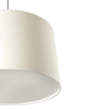 Faro Windsor D - hanglamp - Ø 64 x 37,5 cm - mat zwart en linnen
