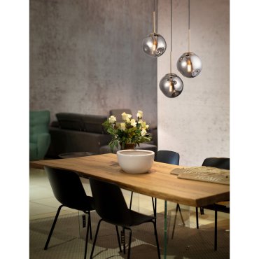 Nova Luce Spada - hanglamp - Ø 40 x 180 cm - chroom