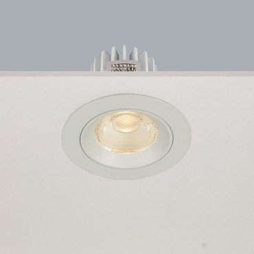 Artdelight Venice 2108 - inbouwspot - Ø 80 mm, Ø 68 mm inbouwmaat - 8W dimbare LED incl. - IP44 - wit