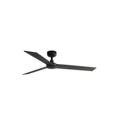 Faro Rudder L - plafondventilator - Ø 132 cm - mat zwart en walnoot