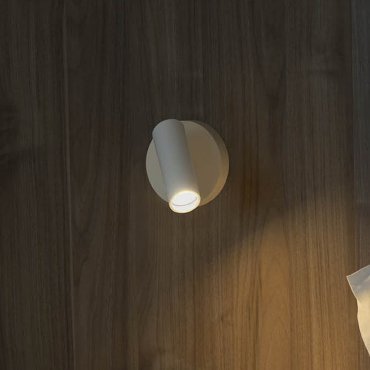 Faro Stan Slim - wandverlichting - Ø 4,2 x 8,7 cm - wit
