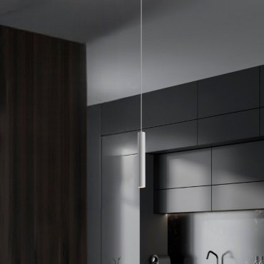 Nova Luce Mare - hanglamp - Ø 5,5 x 193 cm - zandwit