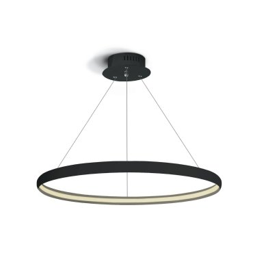 ONE Light LED Pendant Rings - hanglamp - Ø 60 x 150 cm - 19W LED incl. - zwart