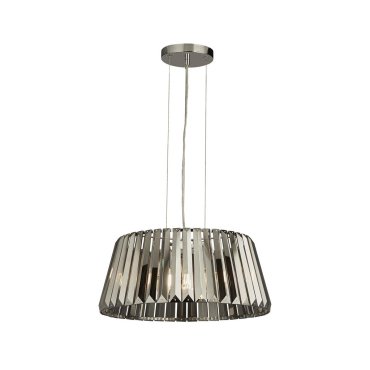 Searchlight Tiara - hanglamp - Ø 46 x 150 cm - chroom