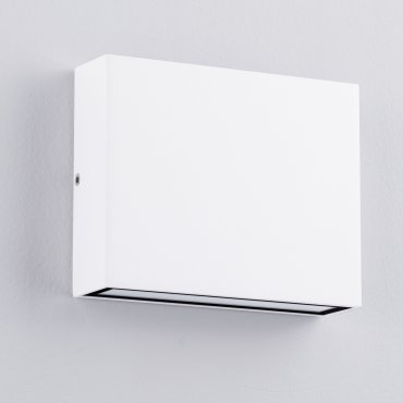 Nova Luce Tick - buiten wandverlichting - 11,5 x 9 x 3 cm - 7W LED incl. - IP54 - zandwit