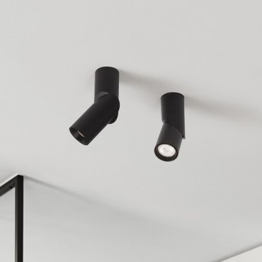 Nova Luce Oberon - opbouwspot - Ø 6 x 18 cm - 6W LED incl. - zwart