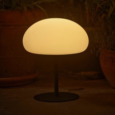 Nordlux Sponge - buiten tafellamp - oplaadbaar via USB-kabel - Ø 34 x 40,5 cm - 3 stappen Moodmaker functie - 6,8W LED incl. - IP65 - wit