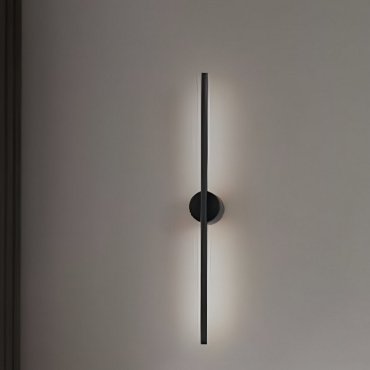 Nova Luce Aden - wandlamp - 1,5 x 7,3 x 60 cm - 10W LED incl. - zandzwart